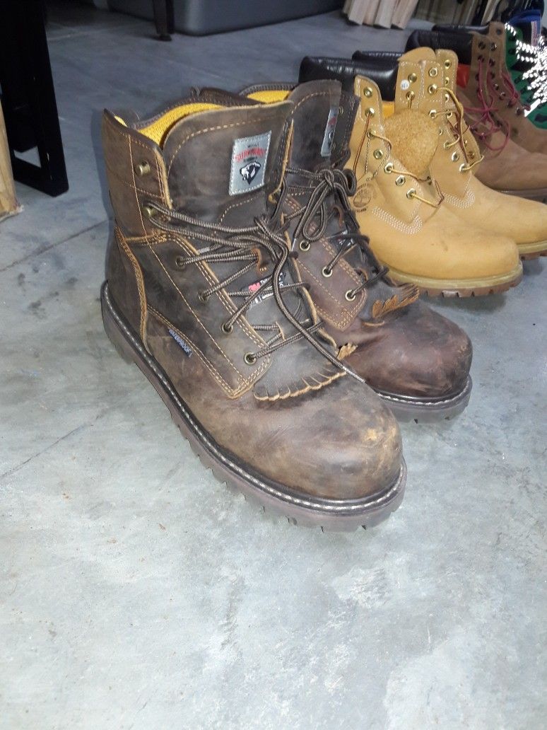 Used steel toe boots hotsell for sale