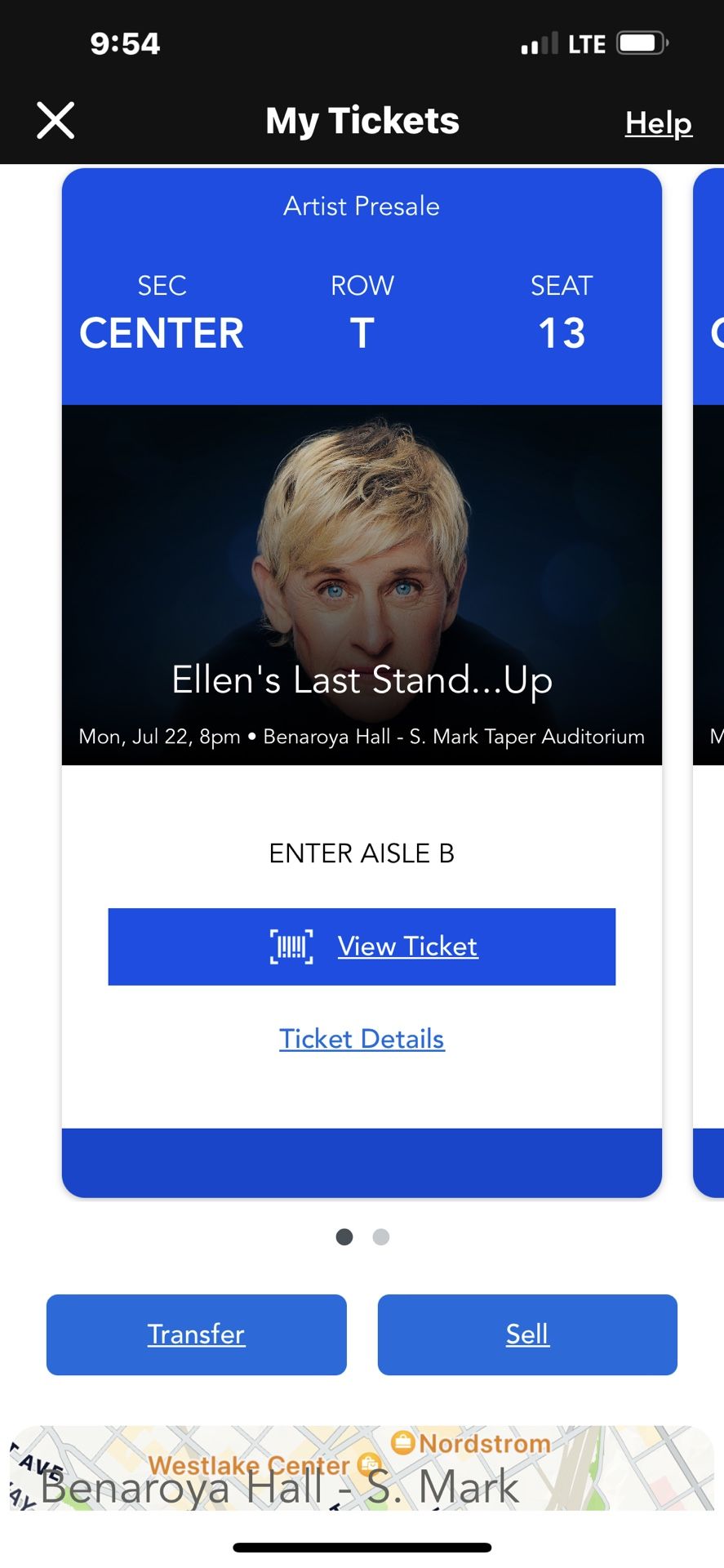 Ellen Tonight - Great Seats! 