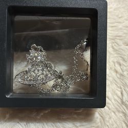 Moissanite sun and moon necklace