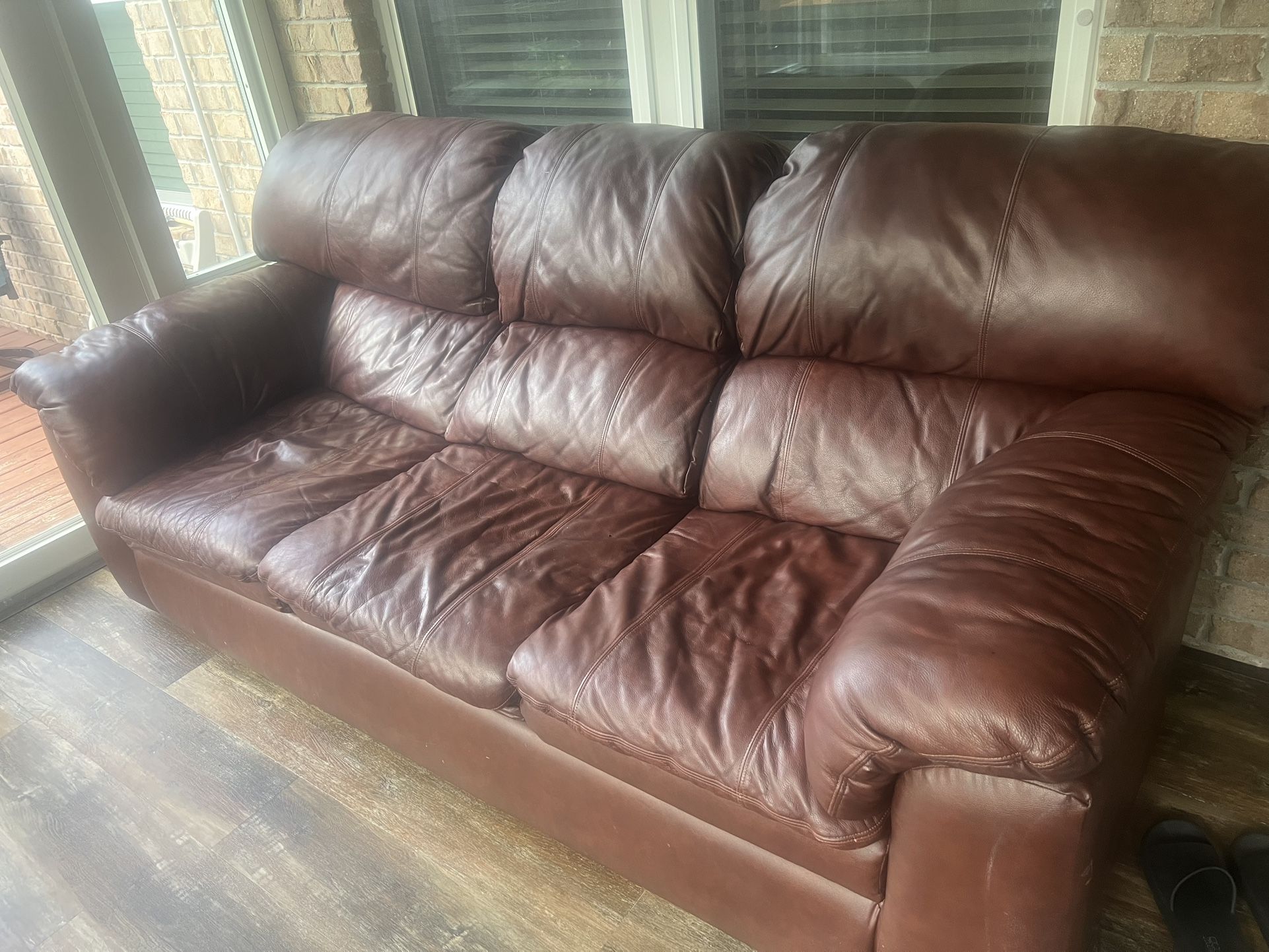 Leather Couch Set