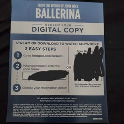 Ballerina 4k Digital Code