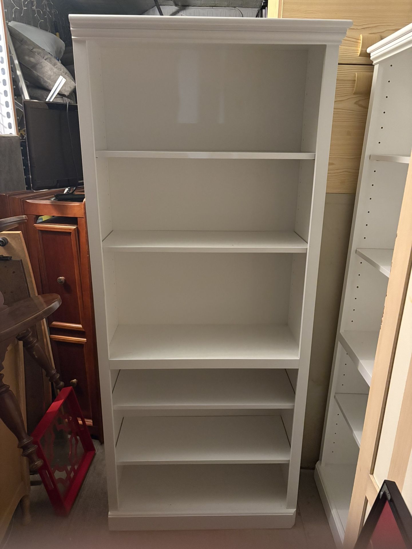 White Bookshelf TWO AVAILABLE