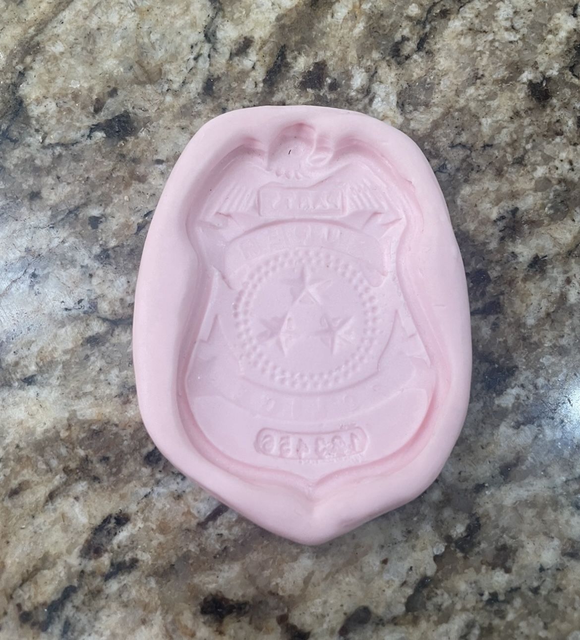 Police Badge Silicone Mold