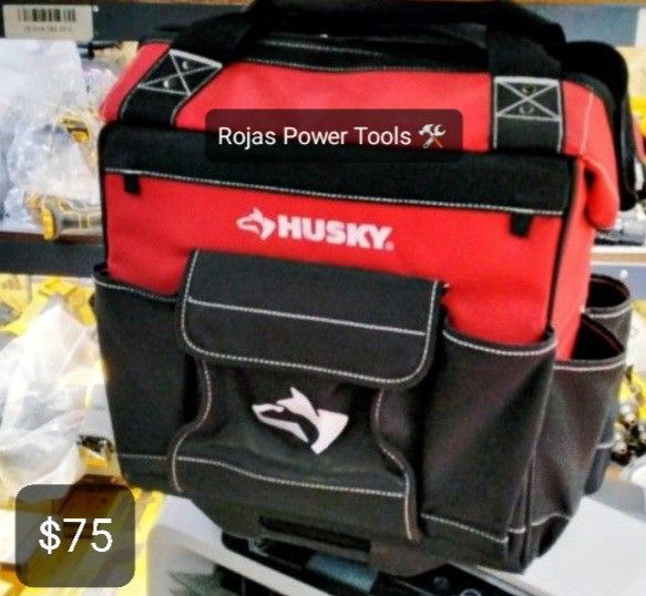 HUSKY 14IN 13POCKET ROLLING TOOL BAG