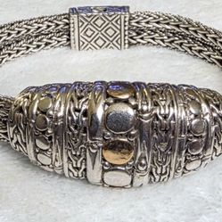 Sarda bracelet sterling silver and 18k gold