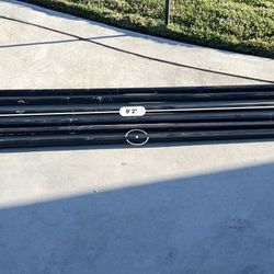 9 Foot  6X Galvanic Poles With Covers.  