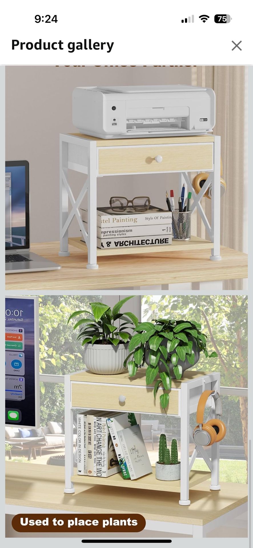 EasyCom 2-Tier Desktop Printer Stand
