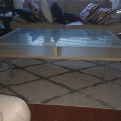 ikea Glass  Top Coffee table  Make Reasonable Offer