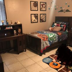 Twin Size Bedroom Set including mattress, and boxspring