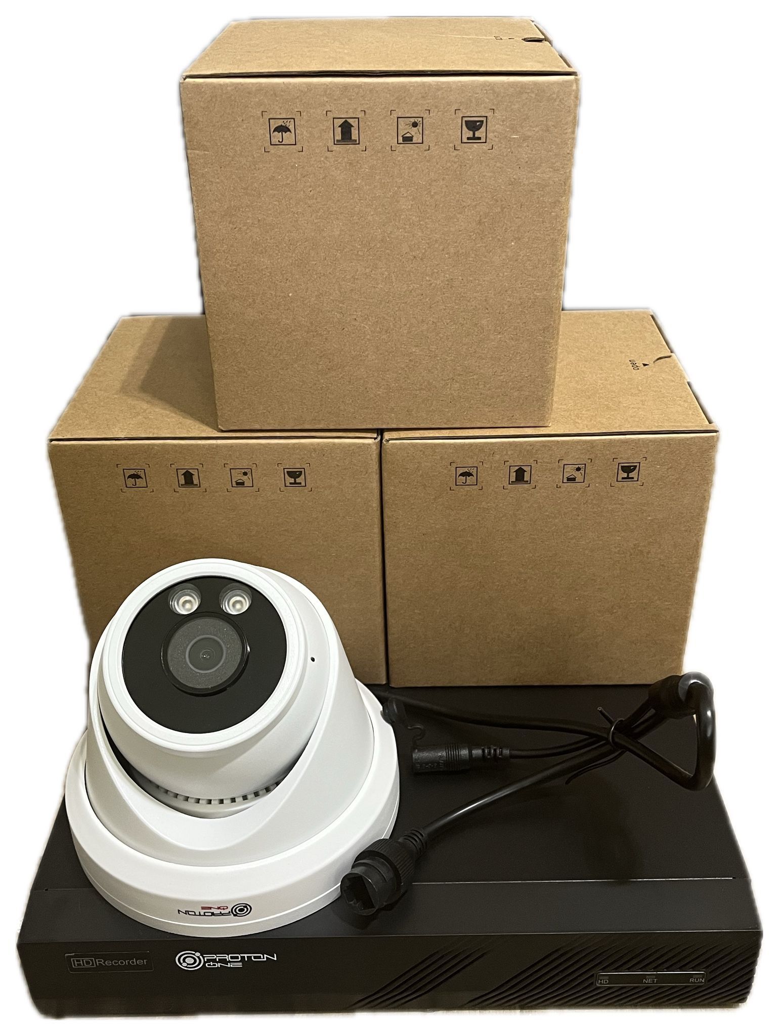 Combo NVR 8 Channels, 4 Cams Motion Built in Micro 6MP, 1TB Hard Drive