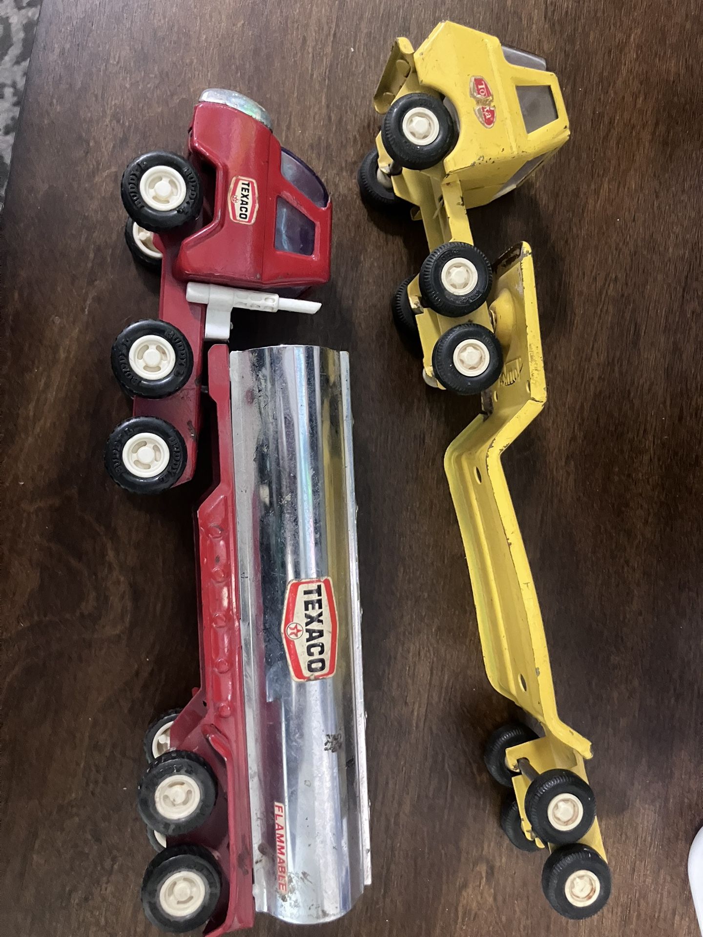 Vintage Texaco Truck And Tonka Truck 