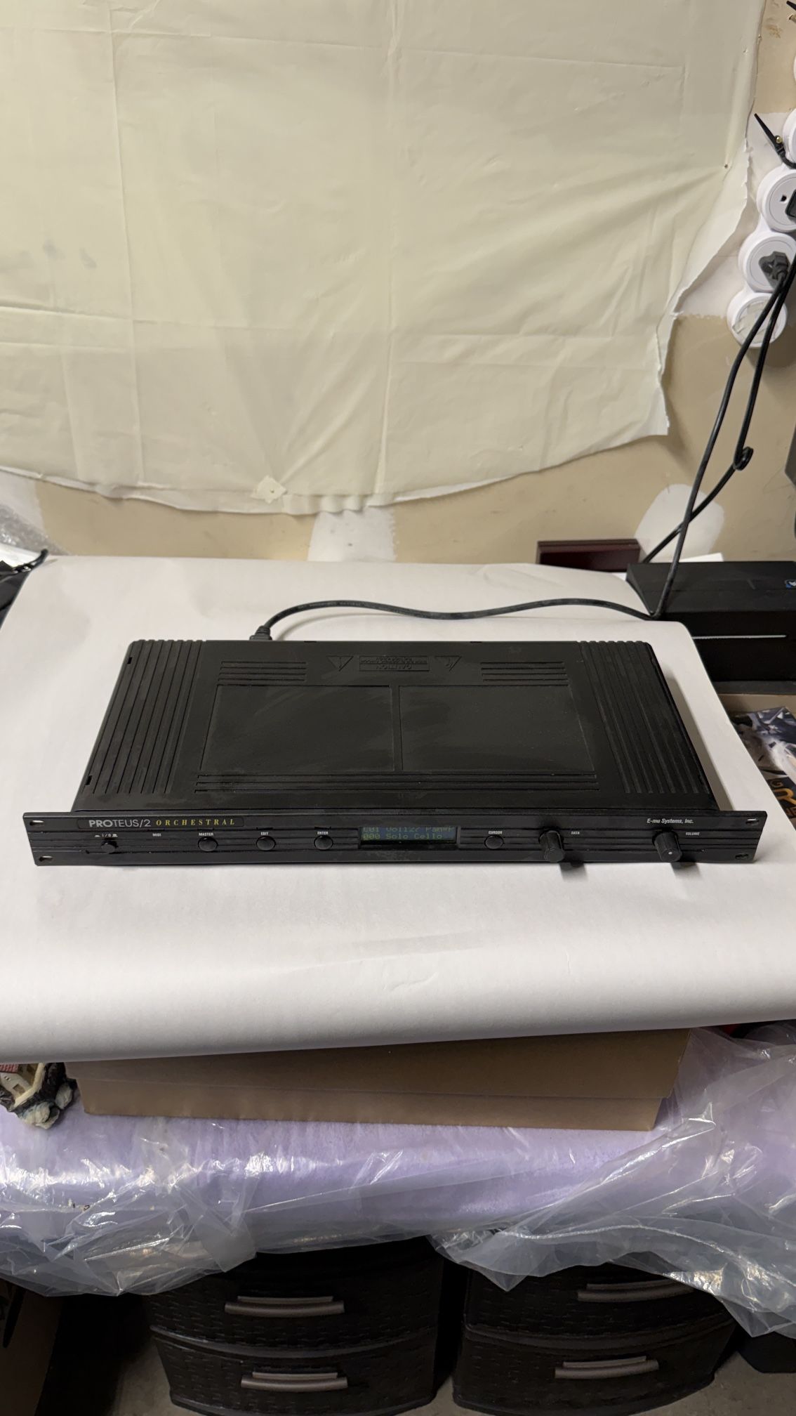 E-MU Proteus/2 Orchestral Sound Module Rack Synth – Tested & Working