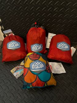 Equip One Person Travel Hammocks each $10
