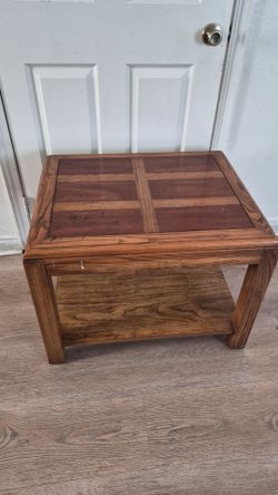 Vintage wood end table