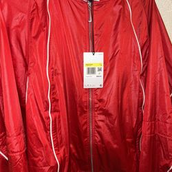 Nike x Jacquemus Red Track Jacket Size Small Unisex