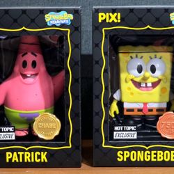 Thrilljoy Pix! Spongebob Hero & Patrick Chase Set (With Protectors)
