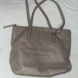 Gray Kate Spade Purse