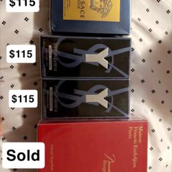 Versace, YSL, Baccarat Cologne $115 Each