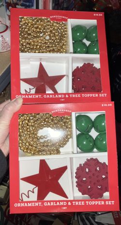 Two Decorating Sets For Small Tree New