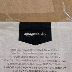 CAT7 10ft RJ45 10 Pack Ethernet Cable AmazonBasics
