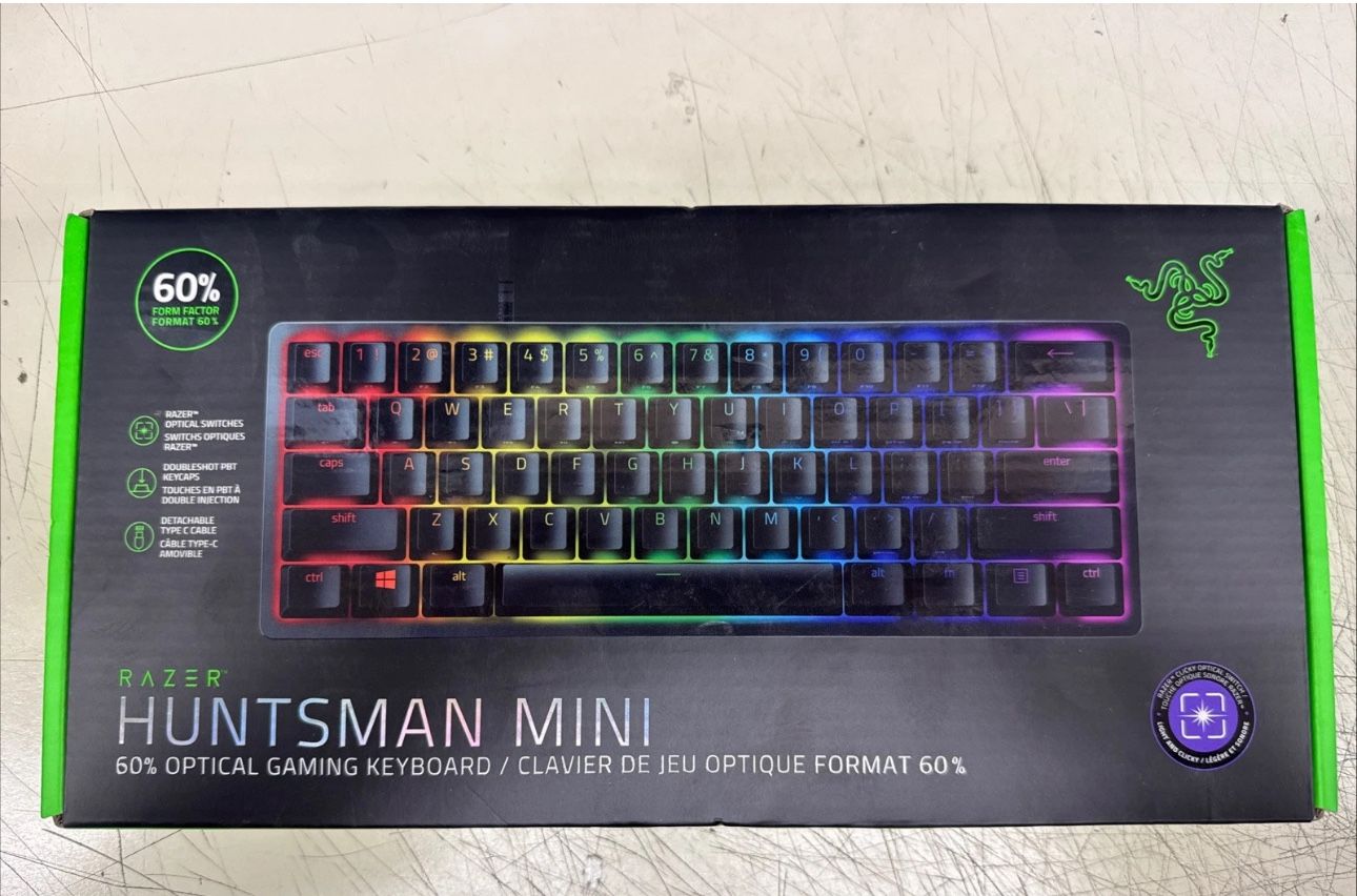 Razer - Huntsman Mini 60% Optical Clicky Gaming Keyboard