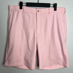Peter Millar Salem Performance Golf Shorts Mens 34 Palmer Pink