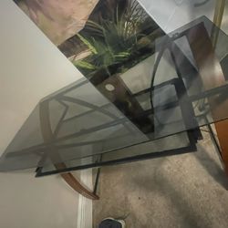 Modern Tempered Glass Computer Desk