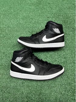 JORDAN 1 MID BLACK WHITE SIZE 8.5W 7Y