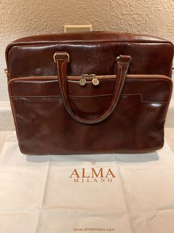 Leather Briefcase, Laptop Bag 