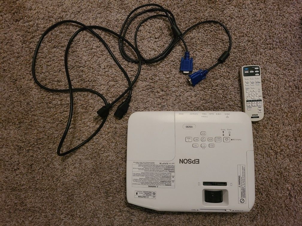 Epson Vs230 Projector AND Large Quartet (School Quality) Projection Screen