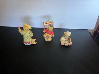 Cherished Teddies Patriotic Figurines Set of 3