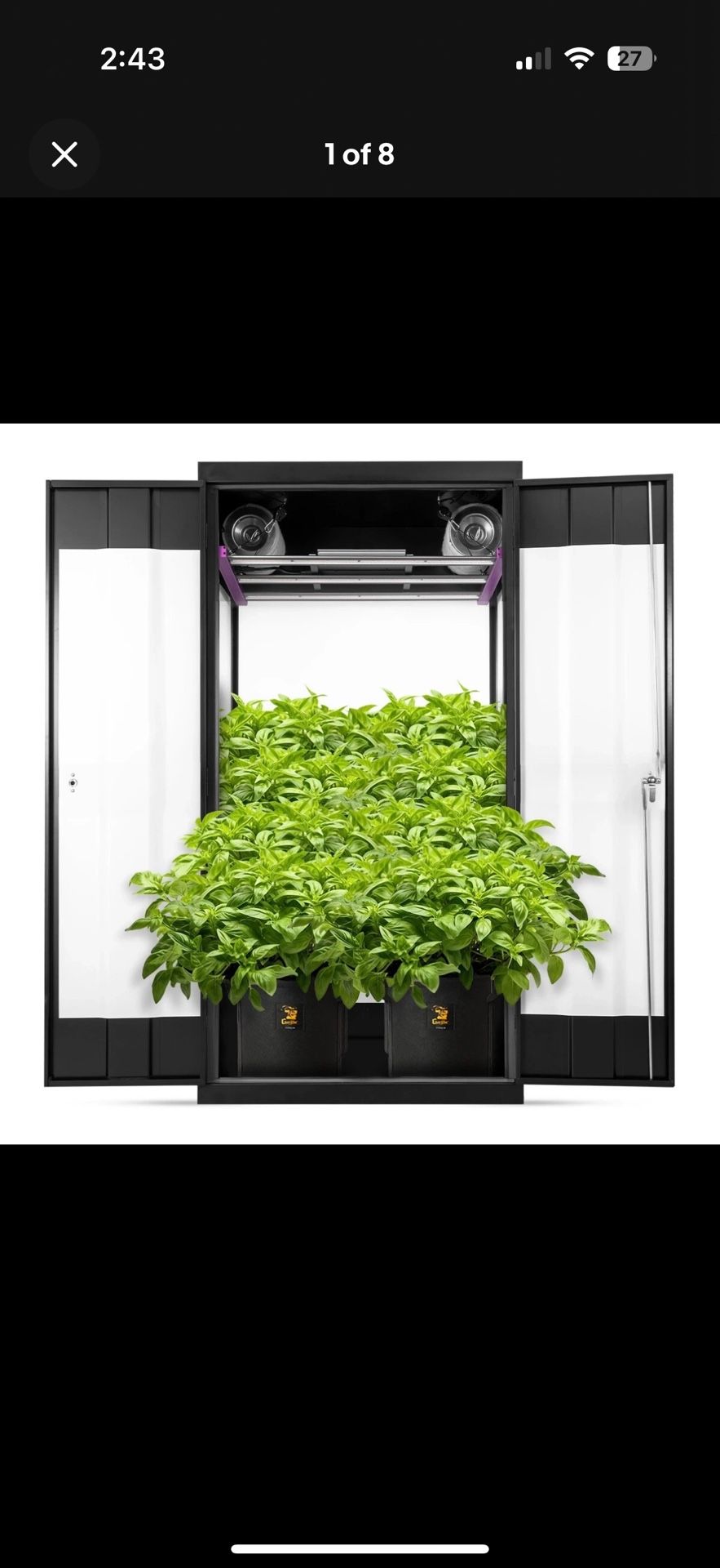 SuperClosets SuperLocker Hydroponics Grow Box/Grow Tent
