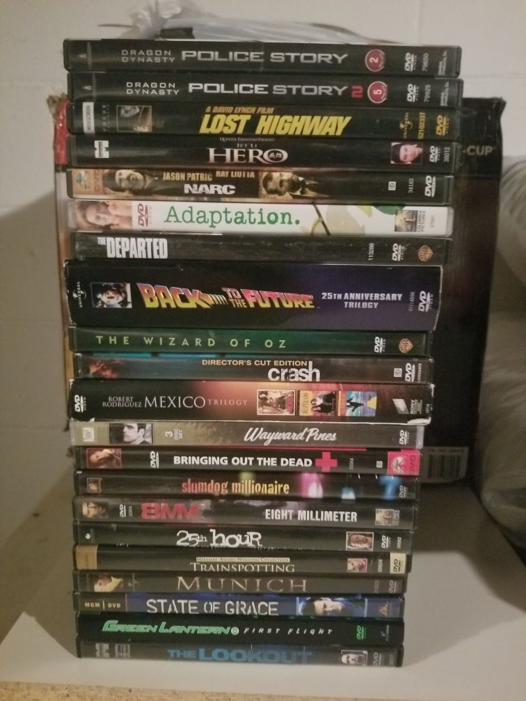 Dvds and blu rays