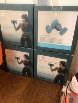 4 10lb set Dumbells Body Hype cross training , easy storage shape design to prevent from rolling .