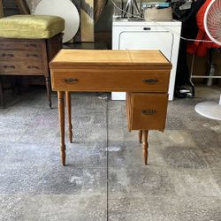 Vintage Sewing Machine Cabinet Desk 