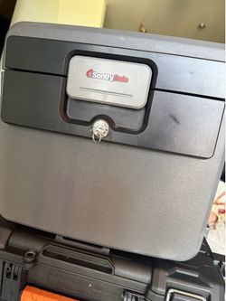 Sentry Safe Fire/Water resistant lockbox.