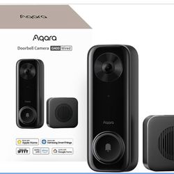 Aqara Doorbell Camera G400 with Chime, Wired/PoE, HomeKit Secure Video, 2K HD Head-to-toe View, 2-Way Audio, 2.4/5GHz Wi-Fi 6, Supports Alexa/Google/S