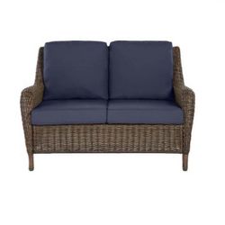 BRAND NEW IN BOX Hampton Bay Cambridge Brown Wicker Outdoor Patio Loveseat $250