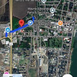 Arkansas. Mobile Home Lot Lake VILLAGE 