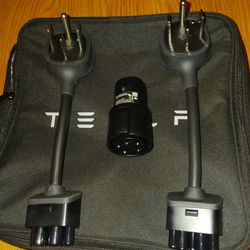 2 Tesla Gen 2  mobile SAE J1772 Charging Adaper and adapter