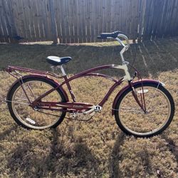 Red Electra Cruiser Bike