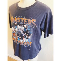 Chicago Bears Monsters Of The Midway Vintage 80s Unisex T-Shirt - Teeruto