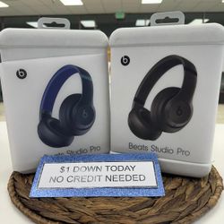 Beats Studio Pro Wireless Bluetooth Headphones NEW - Pay $1 Today To Take It Home And Pay The Rest Later! 