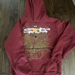 Maroon “ Sp5der “ Hoodie - Brand new - Authentic