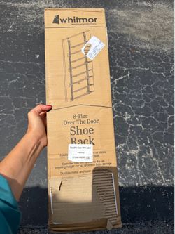 Brand NEW Sealed in BOX 8 tier 24 Pair Door Shoe Organizer, Sturdy Closet Storage Rack