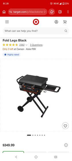22" Blackston Griddle With Legs & Hood