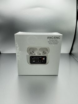 Active Noise Cancelling Wireless Bluetooth A9Pro Earbuds with Colour Touch Screen