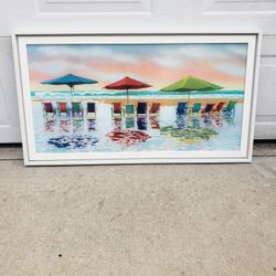 Beach Theme Framed Art Print