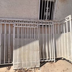 Metal Gate For sale 3 Pieces Included 