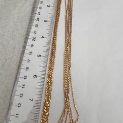 Gold Filled Sterling Silver 6 Chains  Melor Italy  Necklace 